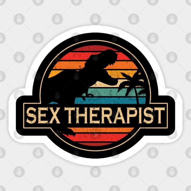 Sex Therapist Dinosaur Sticker by SusanFields